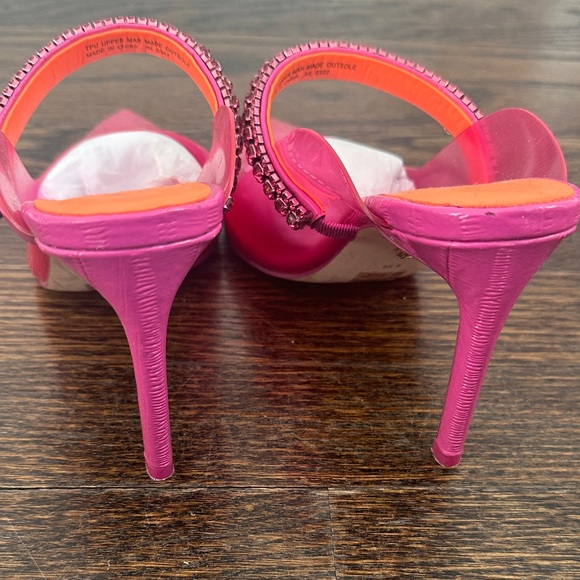 Kurt Geiger Pink Embellished Heels - Picture 6 of 7